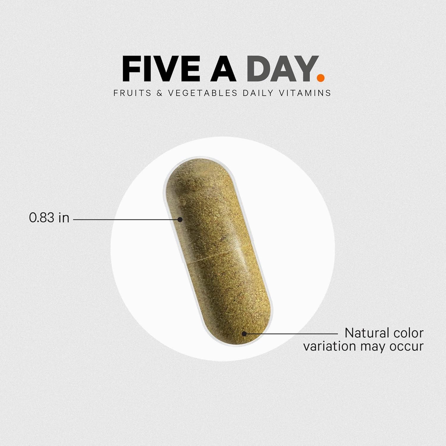 image:imageCodeage 5 Servings of Fruits amp Veggies Equivalent in 1 Single Capsule Whole Food NonGMO 15 Greens amp Fruits AllinOne Pill Eat Vegetables for Wellness Vegan Vitamins Supplement 60 ct