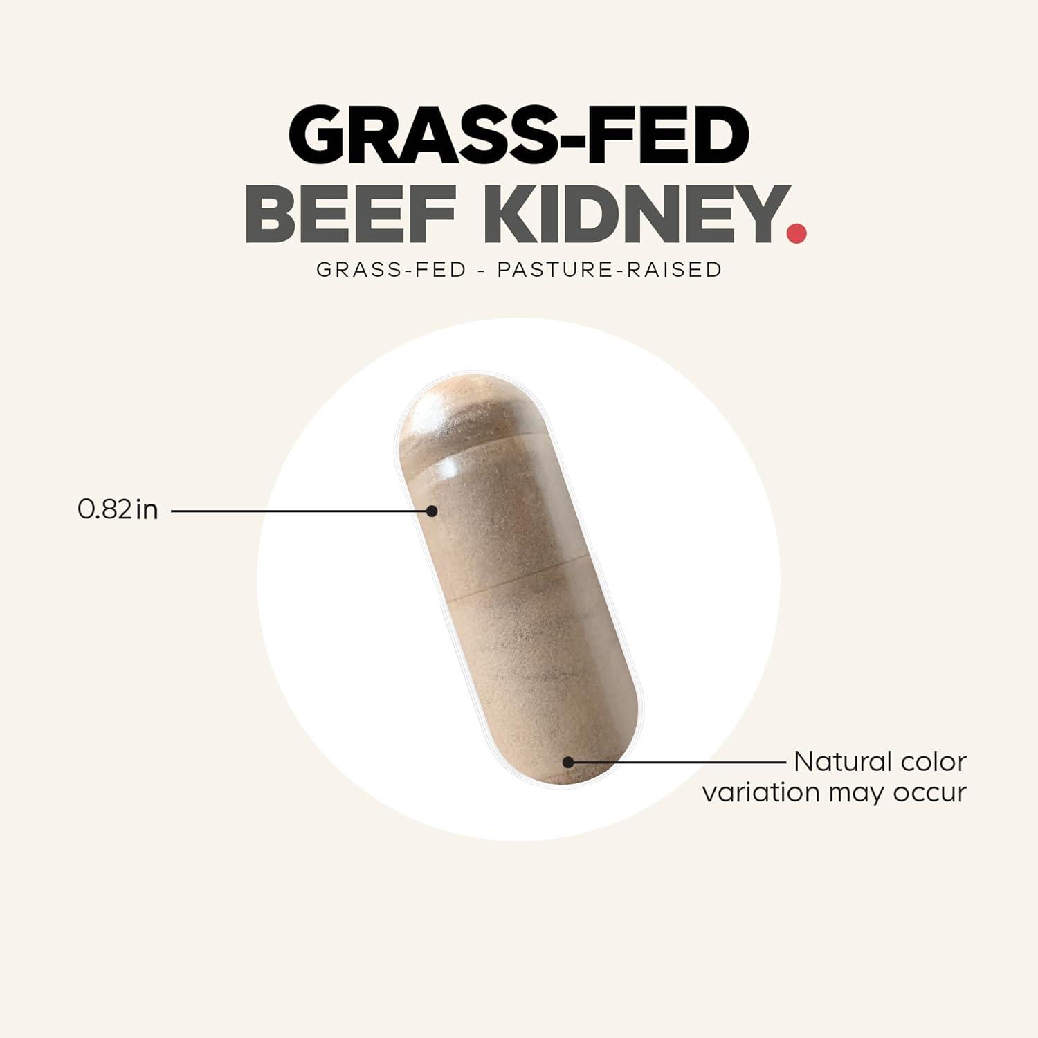 image:imageCodeage Grass Fed Beef Kidney Supplement Freeze Dried NonDefatted Desiccated Glandulars Nutrition Bovine Pills Pasture Raised Beef Vitamins NonGMO 180 Capsules