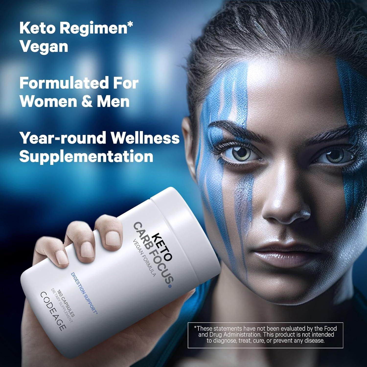 image:imageCodeage Keto Carb White Kidney Bean Green Tea amp Cinnamon Bark Supplement Triple Action Keto Cheat Vegan Pills Ketogenic Low Carb Diet Sugar 3 Months Supply NonGMO GlutenFree 180 Capsules