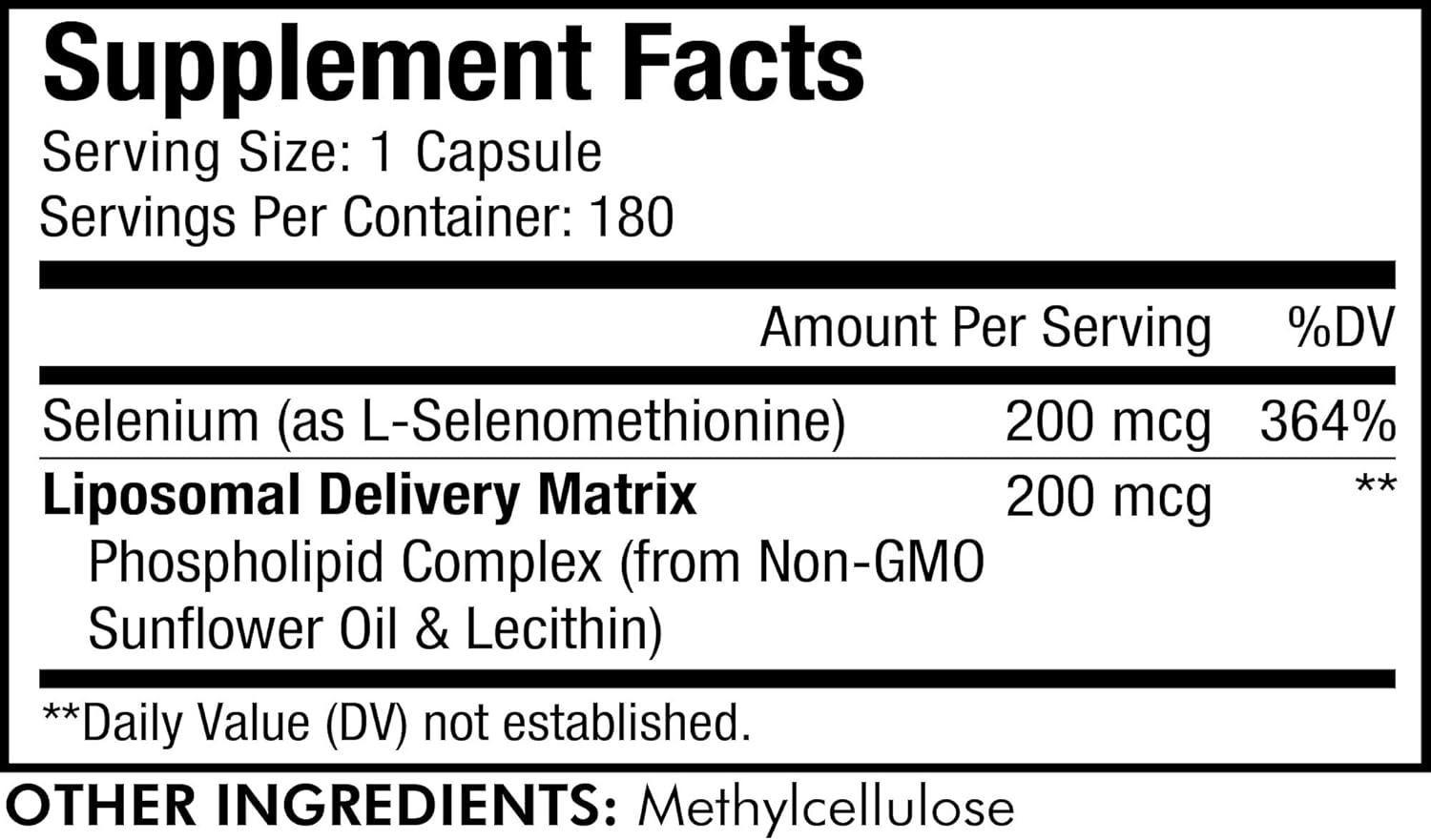 image:imageCodeage Selenium 200 mcg Supplement 6Month Supply Immune Support Mineral Cofactor Selenomethionine Phospholipids Vegan Liposomal Delivery 2 Pack