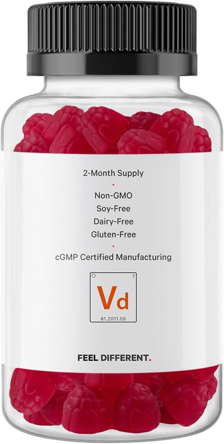 image:imageCodeage Vitamin D3 Gummy Vitamins Vitamin D3 5000 IU Gummies Cholecalciferol 125 mcg 2Month Supply Soft PectinBased Animal GelatinFree Vitamins Gummy Strawberry GlutenFree 60 Gummies