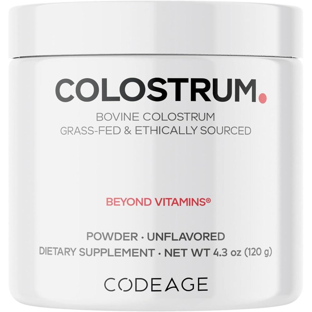 image:imageCodeage Bovine Colostrum Powder Supplement 4Month Supply 1000mg per Serving GrassFed Ethically Sourced ImmunoglobulinRich Prized First Milk ColdChain Pasteurized Agglomerated NonGMO 43 OZ