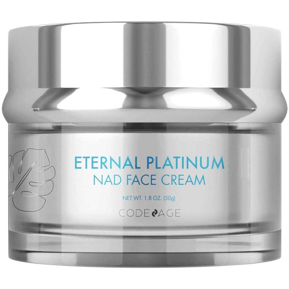 image:imageEternal Platinum NAD Face Cream Resveratrol Collagen Niacinamide Hyaluronic Acid Vitamin C amp E Aloe Vera Shea Butter Skin Care Wrinkles Moisturizer Firming Tightening Neck Facial Cream 18 Oz