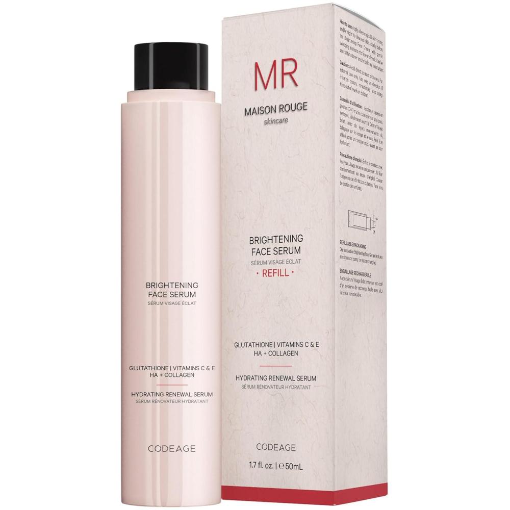 image:imageMaison Rouge Brightening Face Serum Refill by Codeage Glutathione Vitamin C E Hyaluronic Acid amp Collagen Radiance amp Antioxidant Support ParabenFree For All Skin Types 17 fl ozFace Serum 17 fl oz Refill