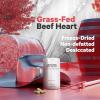 Codeage Grass Fed Beef Heart Supplement – Freeze Dried, Non-Defatted, Desiccated Glandular Supplements – Bovine Meat & Liver Pills – Beef Vitamins for Heart – Non-GMO -180 Capsules