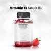 Codeage Vitamin D3 Gummy Vitamins, Vitamin D3 5000 IU Gummies Cholecalciferol 125 mcg – 2-Month Supply – Soft Pectin-Based, Animal Gelatin-Free Vitamins Gummy, Strawberry, Gluten-Free – 60 Gummies