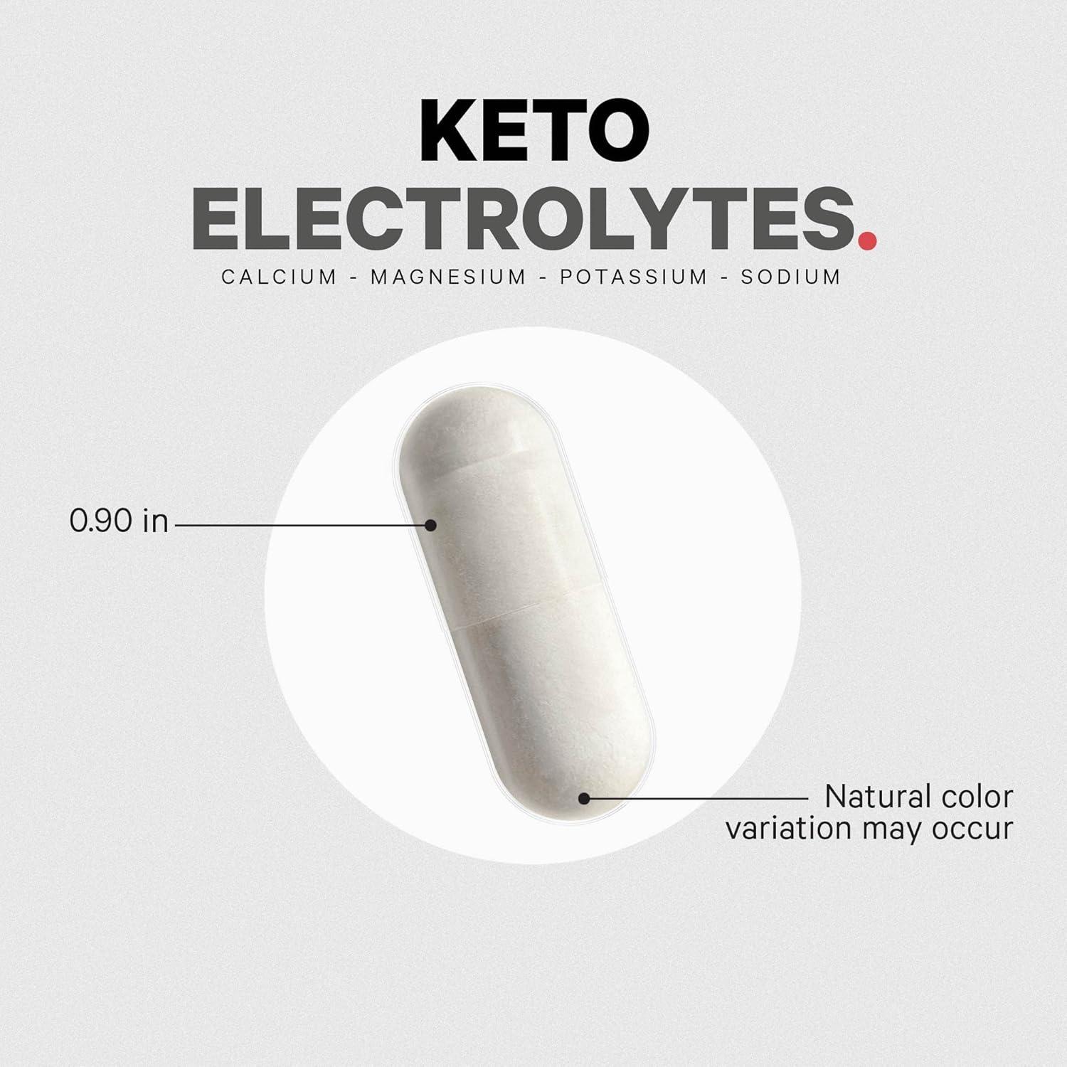 image:imageCodeage Keto Electrolytes Supplement Vegan Electrolyte Tablets w Magnesium Potassium Calcium amp Salt Electrolyte Powder Salt Pills amp Drink Hydration Supplements NonGMO Keto Diet 180 Capsules