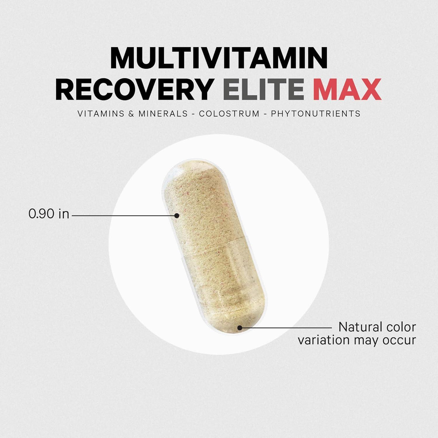 image:imageCodeage Multivitamin Recovery Elite Max Supplement Vitamins A C D E BComplex Essential Minerals Antioxidants Colostrum Phytonutrients Pantethine NonGMO Sport Multivitamins 90 Capsules