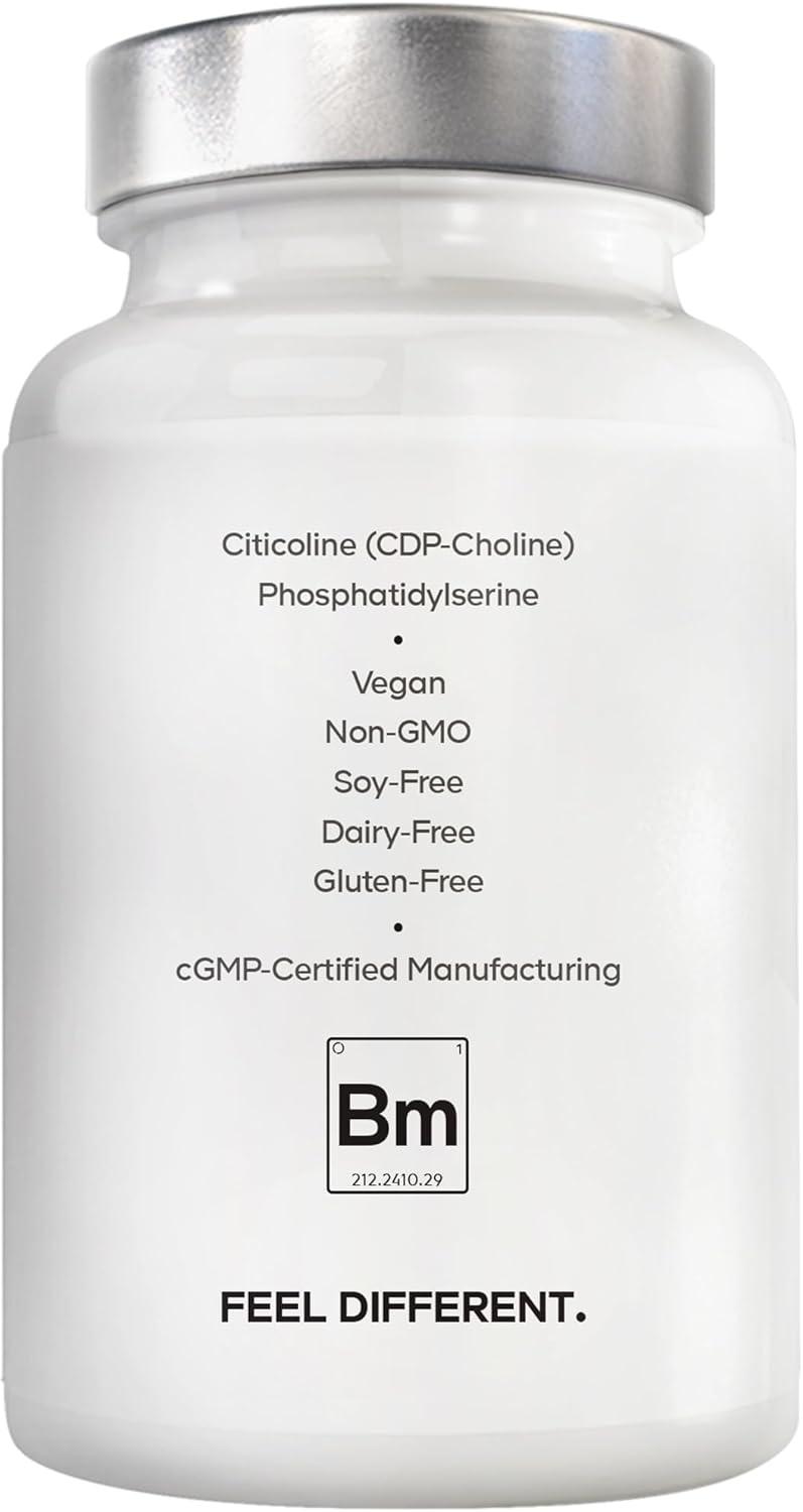 image:imageAmen Brain Memory Supplement Bacopa Lions Mane AlphaGPC Citicoline Phosphatidylserine Rhodiola Ginkgo BioPerine Huperzine A NSF Certified Cognition amp Mind Vitamins NonGMO 60 Capsules