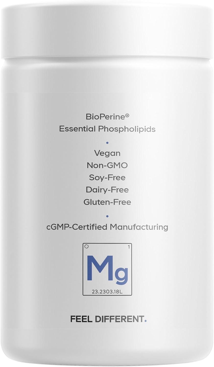 image:imageCodeage Liposomal Magnesium Glycinate Supplement Magnesium Bisglycinate Pills BioPerine Black Pepper Liposomal Delivery NonGMO GlutenFree Mineral 120 Capsules