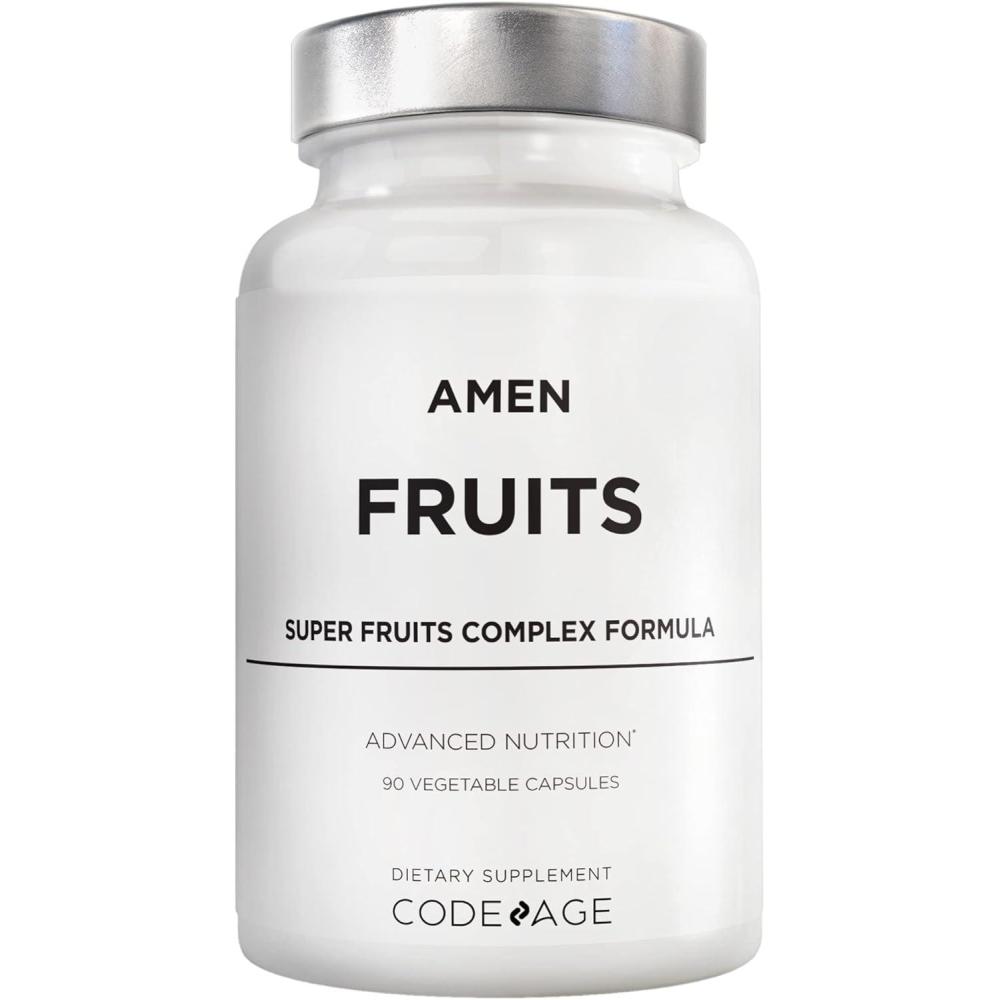 image:imageAmen Fruits Daily Fruits Vitamins Supplements Over 20 Whole Fruit Extracts Raw Multivitamin Berries Antioxidant Polyphenols Superfood amp Flavonoids NonGMO 90 Capsules