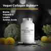 Amen Plant-Based Vegan Collagen Builder Supplement – Organic Whole Foods, Lutein, Vitamin C, Biotin, Lysine, Proline Collagen Boosters – Organic Cranberry, Lemon, Strawberry – Once A Day – 30 Capsules