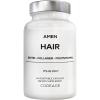 Amen Hair Vitamins – 10,000 mcg Biotin, Collagen Powder – Vitamin C, D3 & E, Pantothenic Acid, MSM, Zinc, Hyaluronic Acid, Inositol & Horsetail Extract – Non-GMO Hair Pill Supplements – 60 Capsules