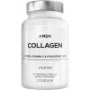 Amen Multi Collagen Peptides Capsules with Hyaluronic Acid and Vitamin C – 5 Types of Collagen Protein Type I, II, III, V, X – Grass Fed Hydrolyzed – 18 Amino Acids – Collagen Supplement – 90 Pills