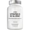 Amen Vitamin D, K2 & Zinc, Cholecalciferol D3 5000 IU, Organic Whole Food Blend with Apple, Blueberry, Cranberry, Elderberry Powder Fruits, Vegan Supplement, D3 K2 Vitamins, Non-GMO – 60 Capsules